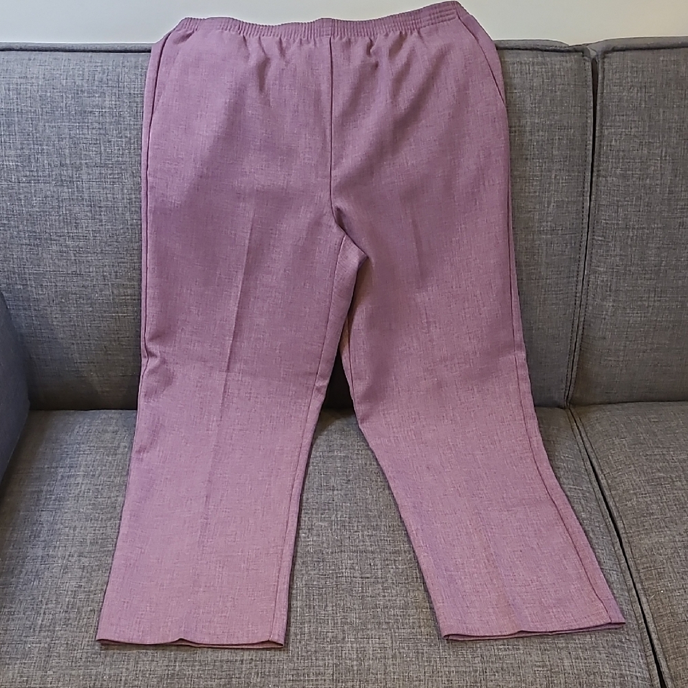 Alfred Dunner Mauve Dress Pants